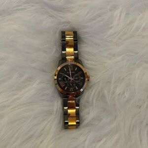 Express Black and Gold Women's Watch